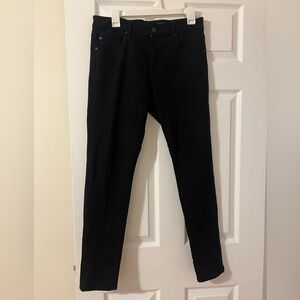 AG Adriano Goldschmied High Rise Farrah Skinny Black Ankle Jeans
